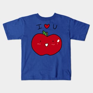 I Heart U Apple Kids T-Shirt